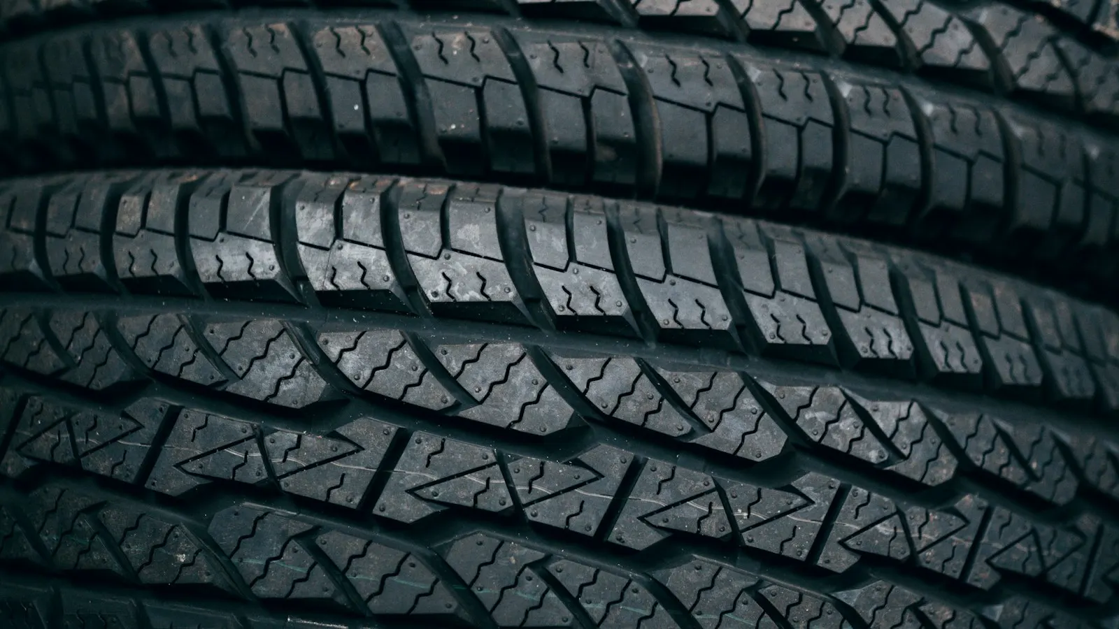 Close-up of car tyre tread